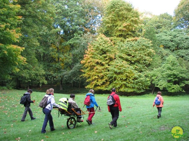 randonnée sportive avec joëlettes, Tervuren, 2012